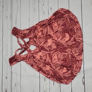 Free People Floral Print Top